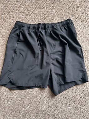 DSG Black Athletic Shorts with Elastic Waist GUC men’s size L 5” inseam